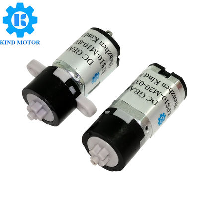 माइक्रो 10 मिमी 1.5v 3v 6v डीसी प्लास्टिक गियर मोटर बढ़ते कान और तारों के साथ