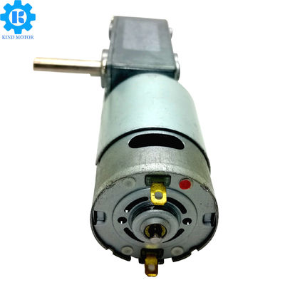 स्टेनलेस स्टील डीसी वर्म गियर मोटर, 5 ~ 6000rpm वर्म गियर डीसी मोटर 12V
