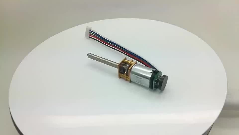 उच्च टोक़ 3v 5v 6v 12v 24v 15-1500rpm मिनी धातु डीसी गियर मोटर एन 20 एन 30 डीसी इंजन एन्कोडर के साथ