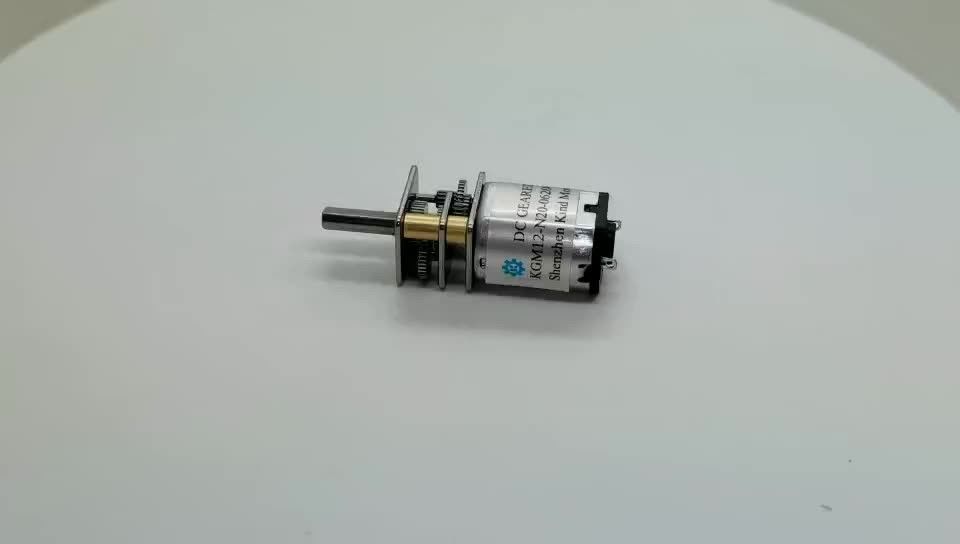 कम शोर छोटा 1.5v 3v 3.7v 5v 6v 12v कम आरपीएम उच्च टोक़ 12mm gm12 n10 n20 n30 डीसी फ्लैट रिड्यूसर स्पर गियर बॉक्स इलेक्ट्रिक मोटर