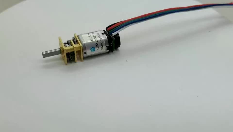 उच्च टोक़ 10*12 मिमी फ्लैट N10 N20 N30 डीसी 1.5v-12 वोल्ट गियर मोटर एन्कोडर के साथ