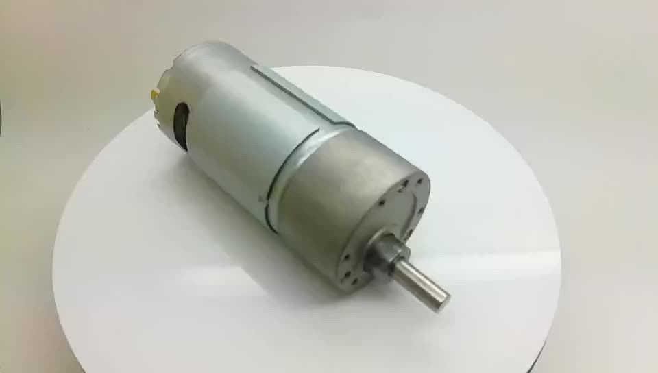 KGM37-555 35mm 37mm डीसी 12v 24v 80 rpm 100 rpm 6mm शाफ्ट डीसी गियर मोटर