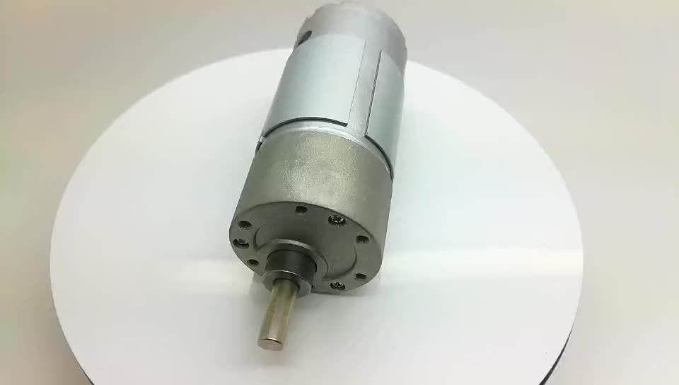 37 मिमी गियरबॉक्स 6v 12v 60rpm 150 rpm 175 rpm डीसी गियर मोटर एक्सेंट्रिक शाफ्ट उच्च टोक़